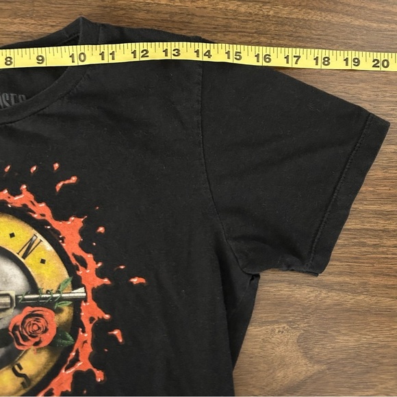 💕Guns n roses Black Graphic T-Shirt with Band Logo kid L - Picture 6 of 10